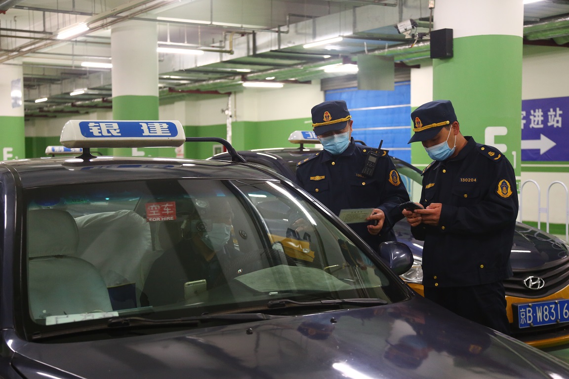 在北京北站检查出租汽车疫情防控措施落实情况 - 副本.JPG